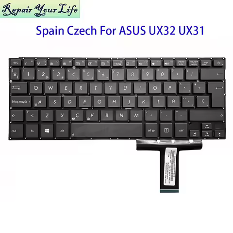 Czech Spanish Keyboard For Asus Zenbook UX31 UX32 UX31E UX31A UX32LA UX32LN UX32E UX32VD Notebook Te