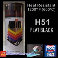 H51 HEAT RESISTANCE BLACK toa WIN SPRAY paint 400CC