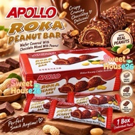 Apollo Roka Peanut Bar Biskut Kacang Coklat Berkrim 24pcs（Halal）