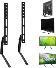 TV Mount,Sturdy TV Mounts TV Wall Bracket Triangle Adjustable Mount Multi Hole Home Steel with Screws TV Stand Base Table Top Stable Durable Easy Install Black