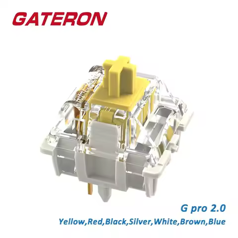 Gateron G Pro 2.0 V2 yellow switch 3 Pin RGB SMD Mechanical Keyboard Switch Yellow Brown Black Red B
