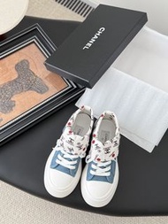 Chanel 25隱藏款帆布小白鞋！～ 高邦帆布， Size_35-39