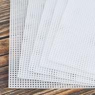 1pc Plastic Uncut Canvas Mesh Bag Sheet Plastic Grid Sheet Canvas