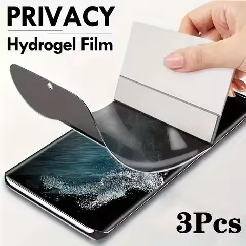 3PCS Privacy Hydrogel Film For Samsung Galaxy A53 A73 A15 A14 A54 A26 A25 A56 A36 F12 A34 A16 4G 5G 