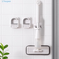 EXPEN 3Pcs Broom Holder, Plastic Self-adhesive Mop Hanger, Durable Space Saving Wall Mounted Waterpr