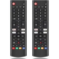 【Pack of 2】 Universal Remote Control AKB76040302 for LG-Smart-TV, Compatible for LG UHD OLED QNED Na