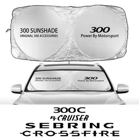 Car Windshield Sun Shade Cover For Chrysler 300 300C PT Cruiser Voyager Sebring Pacifica 2004 Crossf