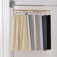 Cat Print Waist Cincher Pants - Women's Wide Leg Casual Pants 2025 Autumn Edition