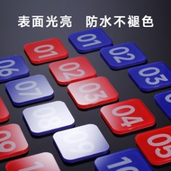 1 Set of 10 numbers Set of dining table numbers, table sticker serial numbers 亚克力 自粘 数字号码牌 E3