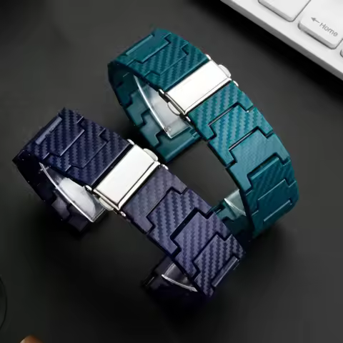 20 22mm Carbon Fiber Strap For Samsung Galaxy 4 5/Classic 46mm/Active 2 40mm/44mm Gear S3 Bracelet H