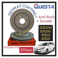 QUESTA FRONT BRAKE DISC ROTOR TOYOTA WISH 1.8 2.0 ZGE20W ZGE20G ZGE22 ZGE25 ( 275MM 2PCS )