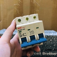 EUROGUARD MCB EGB1-63(C20) 3 poles Miniature Circuit Breaker Sirim Certified