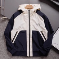 ALO Color-Blocking Hooded Men's Jacket Jacket-Women's Windproof Jacket