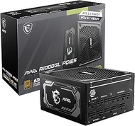 MSI MAG A1000GL PCIE5 1000W 80 PLUS Gold Modular Power Supply - Black | 306-7ZP9B18-CE0