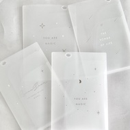 4 Layers L-shape pocket file transparent file korean ins file student file paper folder office file 