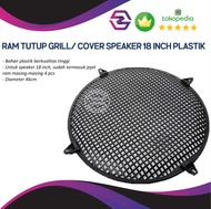 Ram tutup grill cover speaker 18 inch 18" plastik