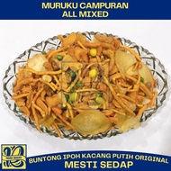 Thara Snacks Muruku Campuran / All Mixed Buntong Ipoh Kacang Putih Original - 110G/250G/500G/1KG