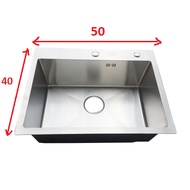 Small 1-hole sink, 40x50cm and 60x45cm, cheap price, cast 1-hole sink, kitchen sink