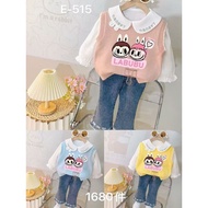 Imported Children's Suit 2-5 years old - Girl's Suit Pumpkin motif - Pumpkin Collar Rempel / Girl's 