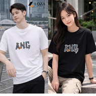 Unisex t-shirt for men and women with ANG printed on it, 100% cotton LOZA UX30 - US8511