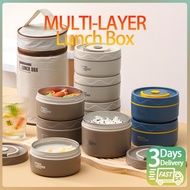 Lunch box microwavable bekal makanan mangkuk tingkat 便当盒 304 不銹鋼飯盒 微波爐飯盒