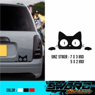 STIKER KUCING / CAT STICKER / KUCING COMEL / STIKER KERETA