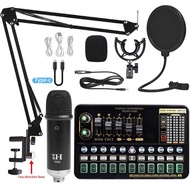 Temu Anchor Mobile Phone Live Sound Card K Song Live Broadcast BM800 Microphone Computer Recording E