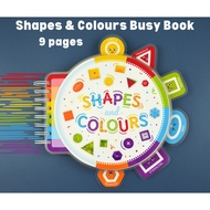 A346 - Printable Shapes and Colours Busy Book 9 pages [PDF] preschool kindergarten activities