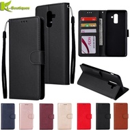 Samsung Galaxy J8 2018 Leather Case on for Samsung J 8 J8 2018 J810F Cover Classic Style Flip Wallet