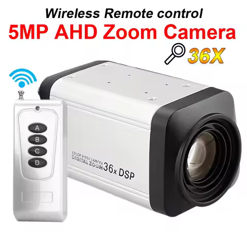 5MP AHD 36X Zoom Box CCTV Camera With Wireless Remote Controller Auto Focus Camera CCTV Security Cam