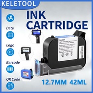 12.7mm Quick Dry Universal Ink Cartridge for 2588 Handheld Inkjet Printer Solvent Waterproof Ink