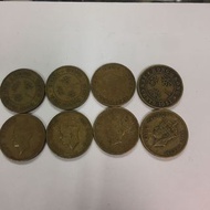 香港1948，1949，1950，1951年男皇壹毫硬幣$0.1 一套4枚
