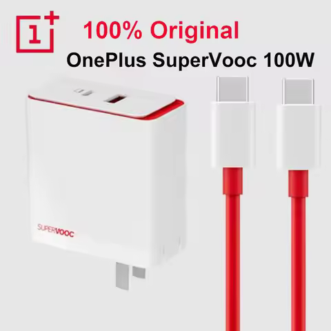 Original OnePlus SUPERVOOC 100W Charger Dual Ports Power Adapter USB A C Fast Charger For Oneplus 12