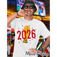 Men's FIFA World Cup Outfit - 2026 Fiesta Trophy Graphic T-Shirt Breathable Jersey