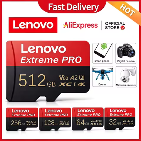 Lenovo SD Card High Speed Micro SD Card for Nintendo Switch 512GB 256GB 128GB 64GB U3 V60 Stable Per