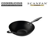 Scanpan Pro SB+ Induction Wok 32cm - Stratanium+ Non-Stick, Extreme Durable, Oven Safe, Induction St