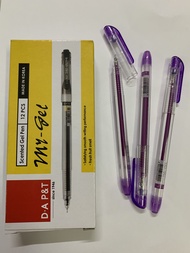 Hộp 12 cây viết nước Hàn Quốc My-Gel mực TÍM ( D.A P&T)