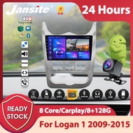 Jansite Car Radio Renault Logan 1 Sandero 2009-2015 2 Din Multimedia Player Android 11 GPS Navigation Host 2 in Carplay