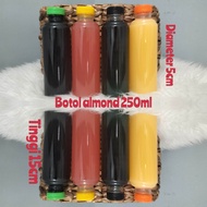 BOTOL ALMOND 250ML/BOTOL PLASTIK 250ML(100pcs)