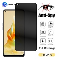 Anti-Spy Privacy Tempered Glass OPPO Reno 11F 8 8z 8t 7 7z 6 5 4 SE Lite 3 Pro 2 2f 2z 4G 5G Full Screen Protector