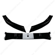 [juhua] For Ford Focus RS MK3 2015 2016 2017 2018 Gloss Black/Carbon Look ABS 3Pcs Car Front Bumper 