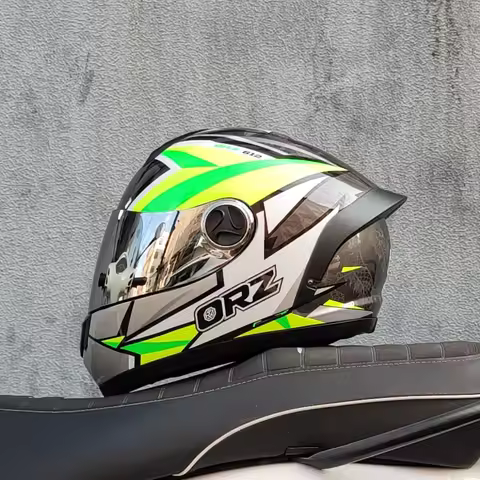 ORZ motorcycle helmet, men's and women's full helmets, winter motorcycle running helmets, couples, f