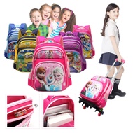 BeyondB Primary Cartoon Kids Trolley High Quality Backpack Trolley Bag School Bag (6 Wheels)