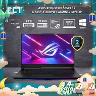 Asus ROG Strix Scar 17 G733P-YLL009W Gaming Laptop (Ryzen 9-7945HX 5.40GHz,1TB SSD,32GB,RTX4090 16GB,17.3'' WQHD,W11)