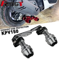 FOR WMOTO Xtreme 150i / LIFAN KPV150 Accessories Alloy CNC Muffle Exhaust Slider Crash Pad Anti Fall