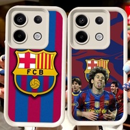 H71 Barcelona White Casing for Xiaomi Redmi 13C 15C 13X poco M6 13T X6 Neo Note 13 Pro Plus 5G