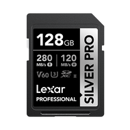 Lexar Professional SILVER PRO (64GB 128GB 256GB 512GB) SDXC Memory Card UHS-II C10 U3 V60 Full-HD & 