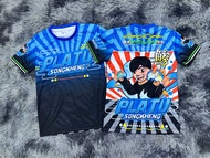 เสื้อปลาทูสองเข่ง ไซส์เด็ก แขนสั้น คอกลม ผ้าไมโครสกรีนลาย