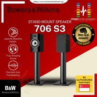 BOWERS &amp; WILKINS B&amp;W 706 S3 BOOKSHELF SPEAKERS (EXPERIENCE THE TRUE SOUND NOW) (IN-STOCK | PRICE BEAT GUARANTEED)