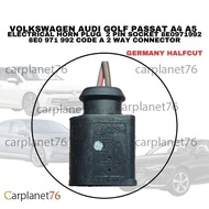 VOLKSWAGEN AUDI GOLF PASSAT A4 A5 ELECTRICAL HORN PLUG 2 PIN SOCKET 8E0971992 8E0 971 992 CODE A 2 W